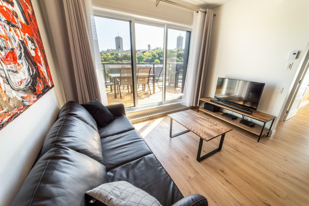 Aux Havres Urbains - Le Penthouse Du Kameleon Quebeque Exterior foto