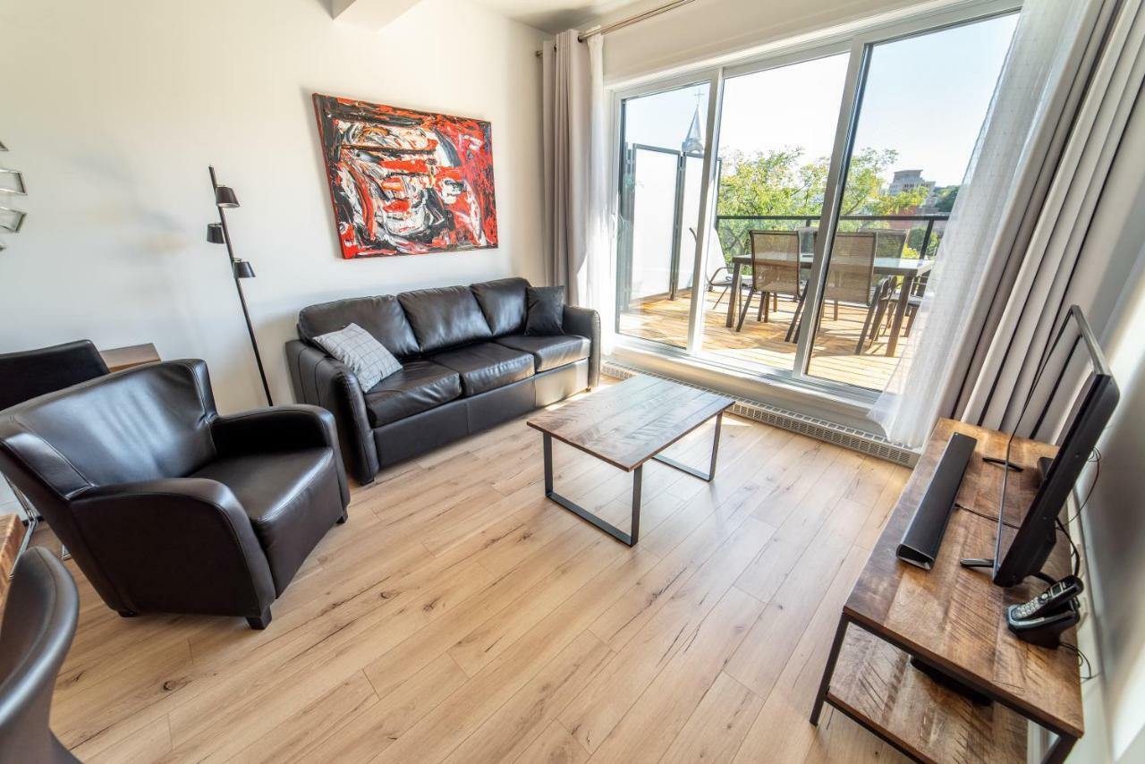 Aux Havres Urbains - Le Penthouse Du Kameleon Quebeque Exterior foto