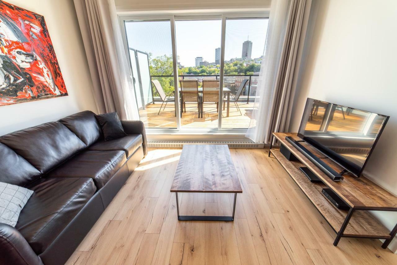 Aux Havres Urbains - Le Penthouse Du Kameleon Quebeque Exterior foto
