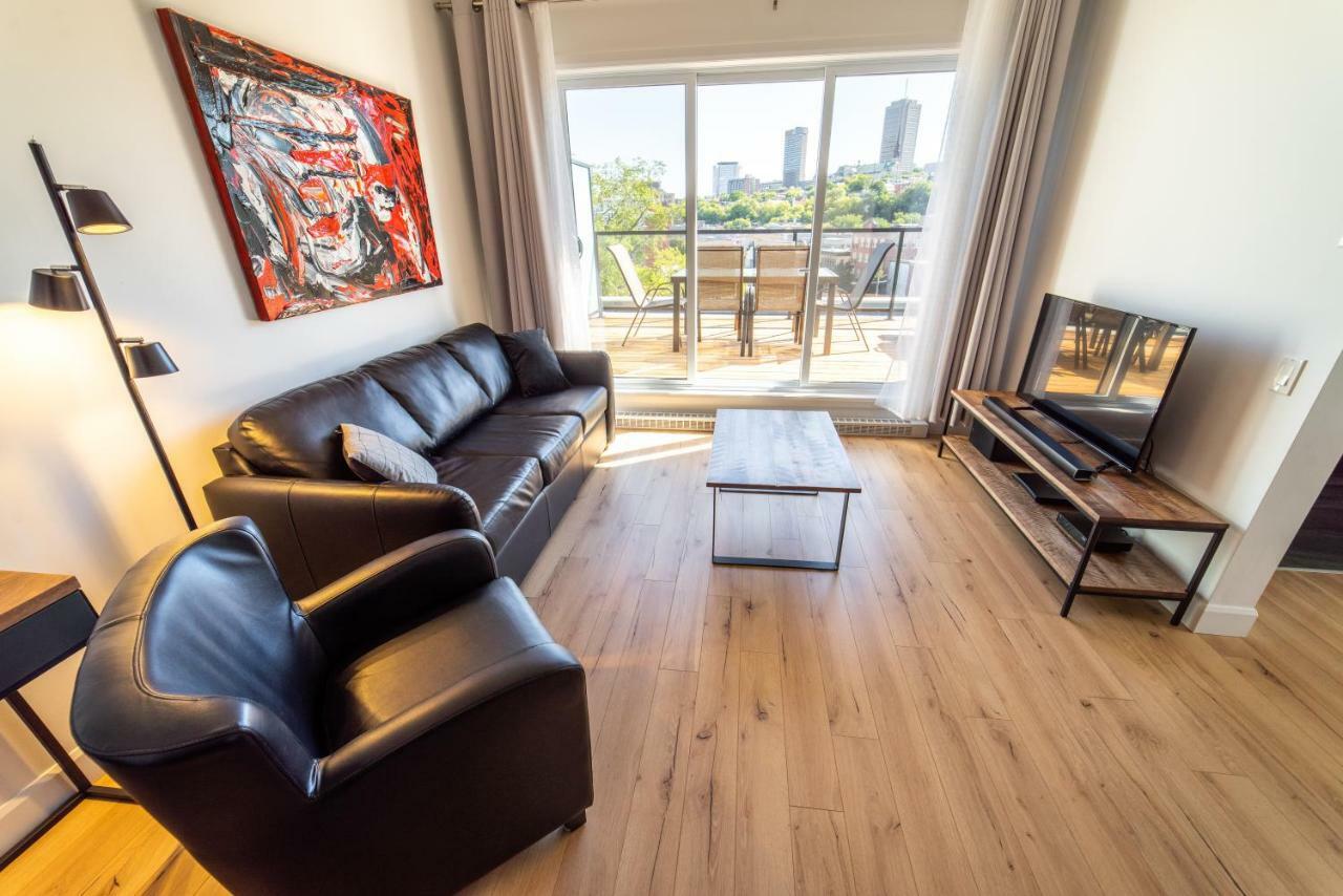 Aux Havres Urbains - Le Penthouse Du Kameleon Quebeque Exterior foto